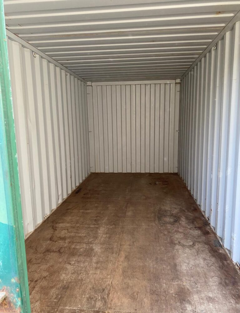 Internal view of container